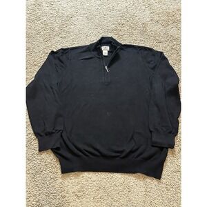 Men's L.L. Bean Quarter Zip Pullover Knitted Sweater - Large